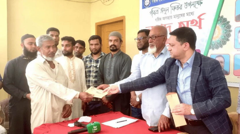 সিলেটের বিশ্বনাথে খাজাঞ্চী ইউনিয়ন ওয়েলফেয়ার এসোসিয়েশন ইউকে’র নগদ অর্থ বিতরণ ১ম ধাপ সম্পন্ন