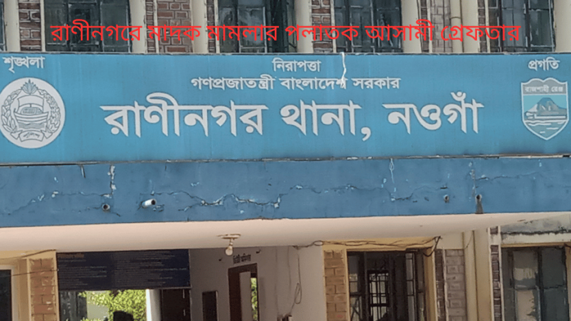রাণীনগরে মাদক মামলার পলাতক আসামী গ্রেফতার