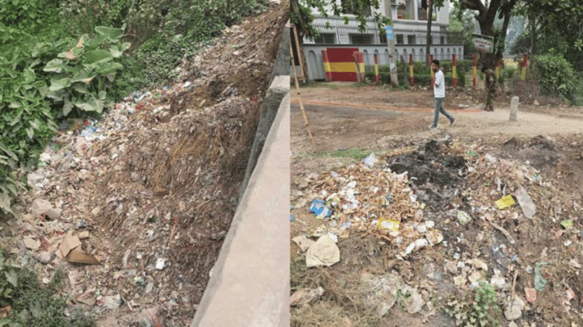 আল্লার দর্গায় দখল ও দূষনে হিসনা নদী দেখার কেউ নেই