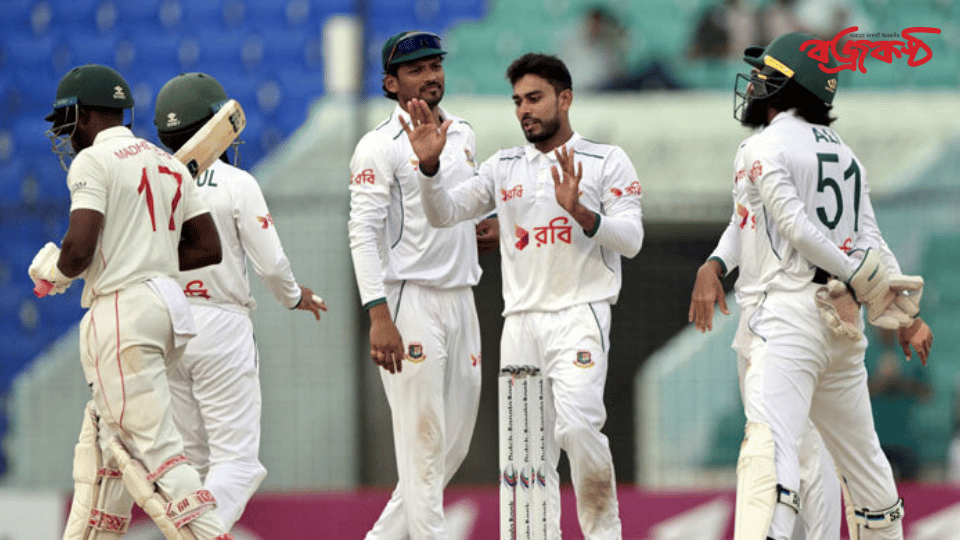 জিম্বাবুয়েকে ইনিংস ব্যবধানে হারিয়ে প্রতিশোধ বাংলাদেশের
