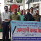 পেশাগত সুরক্ষায় ১৪ দফা দাবিতে ছাতকে সাংবাদিকদের কলমবিরতি