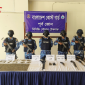 টেকনাফে কোস্টগার্ড পুলিশের অভিযানে  দেশীয় অস্ত্র ও তাজা গোলা জব্দ