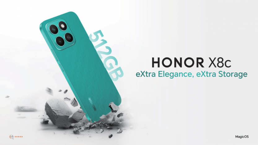 Honor brings X8c with unique designs and massive 512GB storage for youth