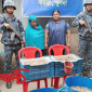 কয়রায় নৌবাহিনীর যৌথ অভিযানে অবৈধভাবে জেলি পুশ করে ওজন বৃদ্ধি করা চিংড়ি আটক