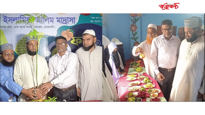 সেনবাগে আল জাহিদ ইসলামিয়া আলিম মাদ্রাসায় ফল উৎসব ও বৃক্ষমেলা অনুষ্ঠিত