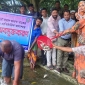 ফুলবাড়ীতে পোনা মাছ অবমুক্ত করন