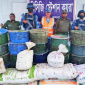 সুন্দরবনে কোস্টগার্ডের অভিযানে  ৮৫০ কেজি অবৈধ কাঁকড়া জব্দ