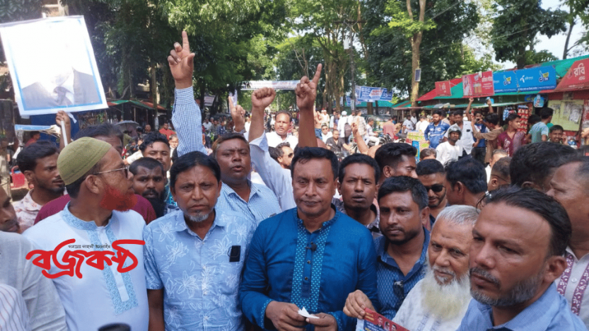 সুনামগঞ্জে বিএনপির কারা নির্যাতিত জুলাই যোদ্ধা শওকতের গণসংযোগ ও লিফলেট বিতরন
