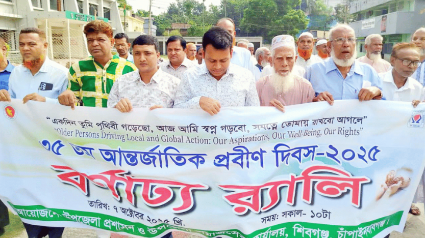 শিবগঞ্জে  আন্তর্জাতিক প্রবীণ দিবস পালিত শিবগঞ্জে আন্তর্জাতিক প্রবীণ দিবস পালিত