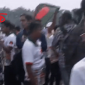 সংসদ ভবনের দক্ষিণ প্লাজায় জুলাই যোদ্ধাদের বিক্ষোভ