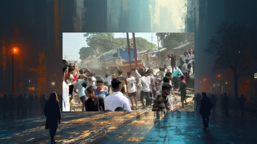 ভৈরবকে জেলা দাবিতে রেলপথ অবরোধ, ট্রেনে পাথর নিক্ষেপ