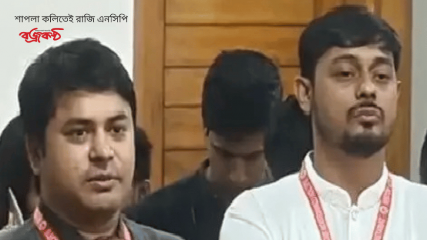 শাপলা কলিতেই রাজি এনসিপি