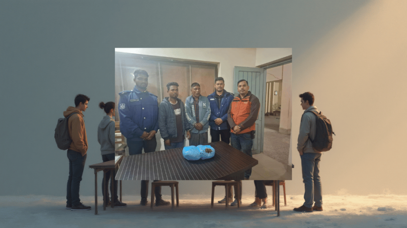 নবীগঞ্জের দুই মাদক ব্যবসায়ী শেরপুর পুলিশের হাতে এক কেজি গাঁজা সহ আটক