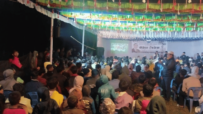 ছাতকে ব্যাপক উৎসাহ–উদ্দীপনায় ধানের শীষের পক্ষে ভাতগাঁও ইউপির ছাতারপই গ্রামে উঠান বৈঠক