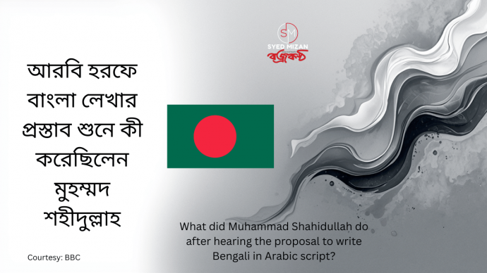 What did Muhammad Shahidullah do after hearing the proposal to write Bengali in Arabic script?