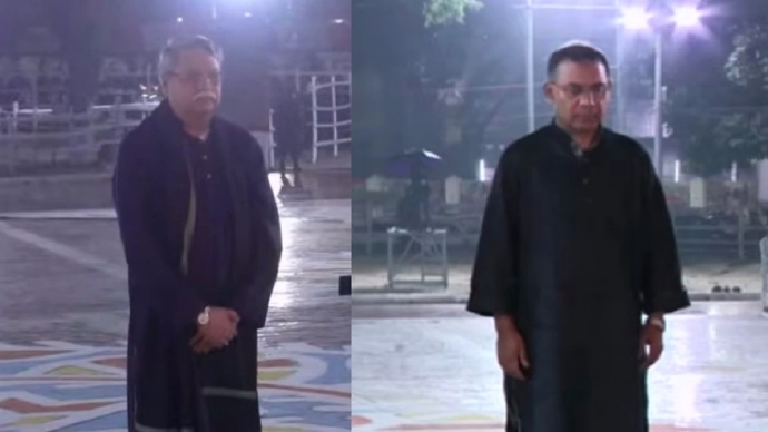 কেন্দ্রীয় শহীদ মিনারে রাষ্ট্রপতি ও প্রধানমন্ত্রীর শ্রদ্ধা নিবেদন