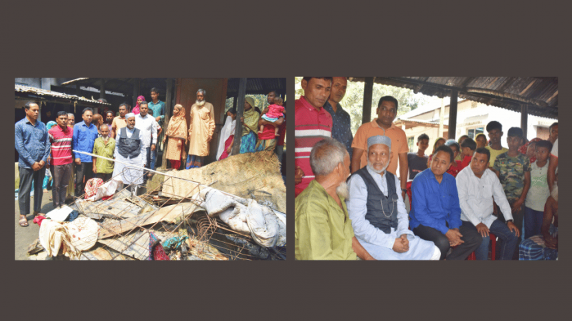 ডা.জুবাইদা রহমানের গৃহ-পরিচালিকা মহিষাবান পূর্বআকন্দপাড়া গ্রামের সখী’র অগ্নিকান্ডে ক্ষতিগ্রস্হ বাড়িঘর পরিদর্শন ও নগদঅর্থ প্রদান করলেন সাবেক এমপি লালু
