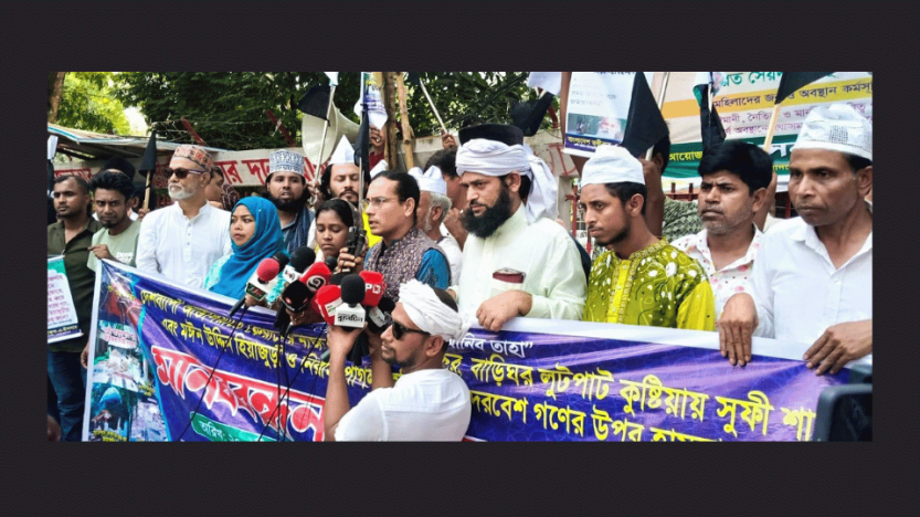 লুটপাটের পর পীরকে হত্যা করছে যুদ্ধাপরাধীচক্র : মোমিন মেহেদী