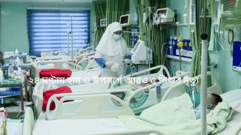 ২৪ ঘণ্টায় হাম ও উপসর্গে আরও ৫ শিশুর মৃত্যু