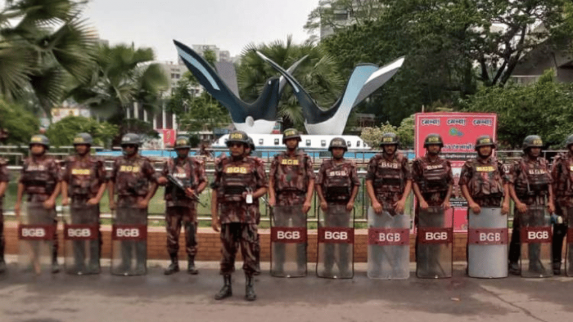 নববর্ষ উদযাপন ঘিরে রাজধানীতে ২০ প্লাটুন বিজিবি মোতায়েন