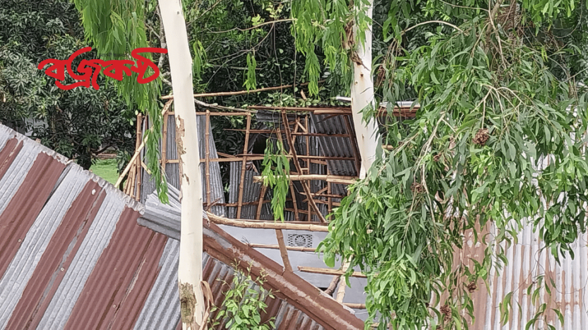 ঝড়ে গাবতলী মহিলা কলেজের ব্যাপক ক্ষতিসাধন